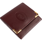 Cartier Bordeaux Leather Mini Wallet
