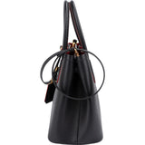 Prada Black Saffiano Leather Double Handbag