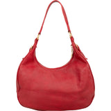 Prada Red Vitello Daino Leather Hobo Shoulder Bag