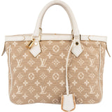Louis Vuitton Denim Monogram Cabas Sabbia MM Handbag