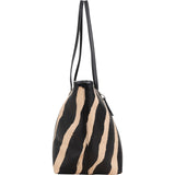 Coach Zebra Print City Shopper Shoulder Bag