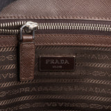 Prada Saffiano Leather Triangle Messenger Crossbody Bag