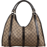 Gucci Supreme Monogram Crystal GG Jackie Hobo Shoulder Bag