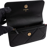 Chanel 19 Quilted Lambskin Wallet on Chain WOC Crossbody Bag