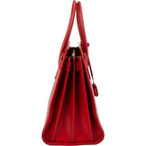 Yves Saint Laurent Red Calfskin Leather Sac de Jour Handbag
