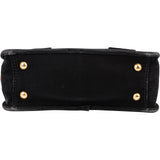 Prada Black Canapa Pattina Handbag
