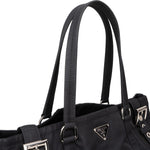 Prada Tessuto Nylon Buckle Tote Handbag - vintageandkickz