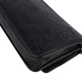 Chanel Embossed Leather Camellia Wallet On Chain Crossbody Bag