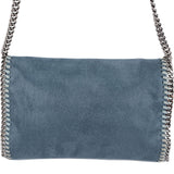 Stella McCartney Tricolor Shaggy Falabella Fold Over Flap Crossbody Bag