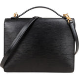 Louis Vuitton Noir Epi Leather Monceau Handbag