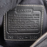 Coach Black Signature Monogram Pochette Handbag