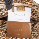 Gucci Monogram GG Metallic Leather Princy Tote Shoulder Bag