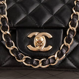 Chanel Quilted Lambskin Mini Square Single Flap Crossbody Bag