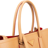 Prada Saffiano Leather Double Handbag
