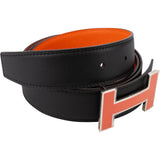 Hermès Reversible Leather H Belt (100)