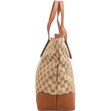 Gucci Monogram GG Canvas Web Detail Sherry Tote Shoulder Bag