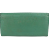 Miu Miu Green Leather Continental Wallet