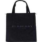 Burberry Emblem Cotton Tote Shoulder Bag