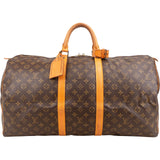 Louis Vuitton Monogram Canvas Keepall 55 Travel Bag
