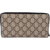 Gucci Monogram GG Supreme Canvas Bee Zip Around Wallet