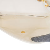 Chanel Quilted Lambskin 24K Gold Single Flap Diana Crossbody Bag