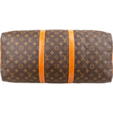 Louis Vuitton Monogram Canvas Keepall 50 Bandoulière Travel Bag