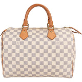 Louis Vuitton Monogram Damier Azur Canvas Speedy 30 Handbag