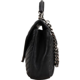 Saint Laurent Quilted Leather College Lou Messenger Handbag