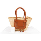 Chloé Marcie Basket Raffia Shoulder Bag