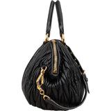 Miu Miu Matelassé Nappa Leather Bowler Handbag