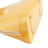 Louis Vuitton Yellow Monogram Vernis Alma PM Handbag