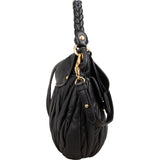 Miu Miu Matelassé Nappa Leather Hobo Handbag