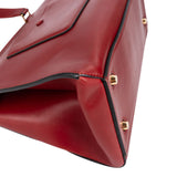 Céline Red Leather Large Edge Handbag