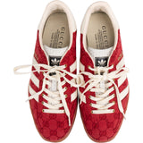 Gucci x Adidas Red Monogram GG Canvas Gazelle Sneakers (US 8 ½ / EU 42)