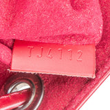 Louis Vuitton Red Epi Leather NM Sac Noé Petit Shoulder Bag