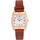 Hermès Au 750 Rose Gold Diamond Cape Cod Tonneau Mop Dial CT1.271 Watch