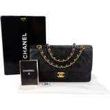 Chanel Quilted Lambskin 24K Gold Medium Double Flap Shoulder Bag