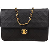 [🔄️B14 / F18] Chanel Quilted Lambskin Medium Double Flap Shoulder Bag - vintageandkickz