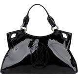 Cartier Black Patent Leather Marcello de Cartier Handbag