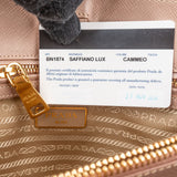Prada Pink Saffiano Leather Galleria Handbag