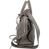 Balenciaga Classic Grey Leather City Handbag