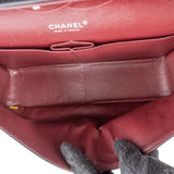Chanel Quilted Lambskin Palladium Jumbo Double Flap Crossbody Bag