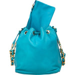Chanel Lambskin Leather CC Drawstring Bucket Crossbody Bag - vintageandkickz