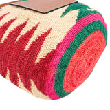 Loewe Ibiza Raffia Multicolor Zigzag Shell Tote Basket Shoulder Bag