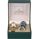 Gucci Gold Tone Change Bezel 11/12.2 Women Watch