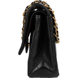 Chanel Quilted Lambskin 24K Gold Medium Double Flap Crossbody Bag