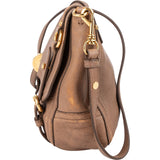 Miu Miu Leather Cervo Flap Turnlock Crossbody Shoulder Bag