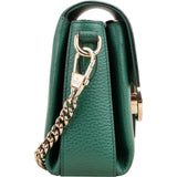 Gucci Grained Leather Interlocking GG Shoulder Crossbody Bag