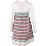 Chanel Multicolor Striped Knit Dott Fruit Buttons Longsleeve Dress (FR 34 / DE 32)