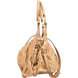 Miu Miu Beige Vitello Lux Leather Hobo Shoulder Bag